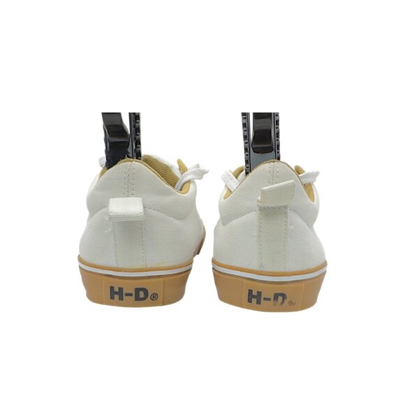 Harley-Davidson Torland Women’s 8 White Canvas Sneakers D84435 - Picture 3 of 12